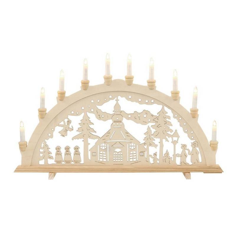 Dekoteam24 Schwibbogen Holz Schwibbogen - Seiffen - 10 flammig von Dekoteam24