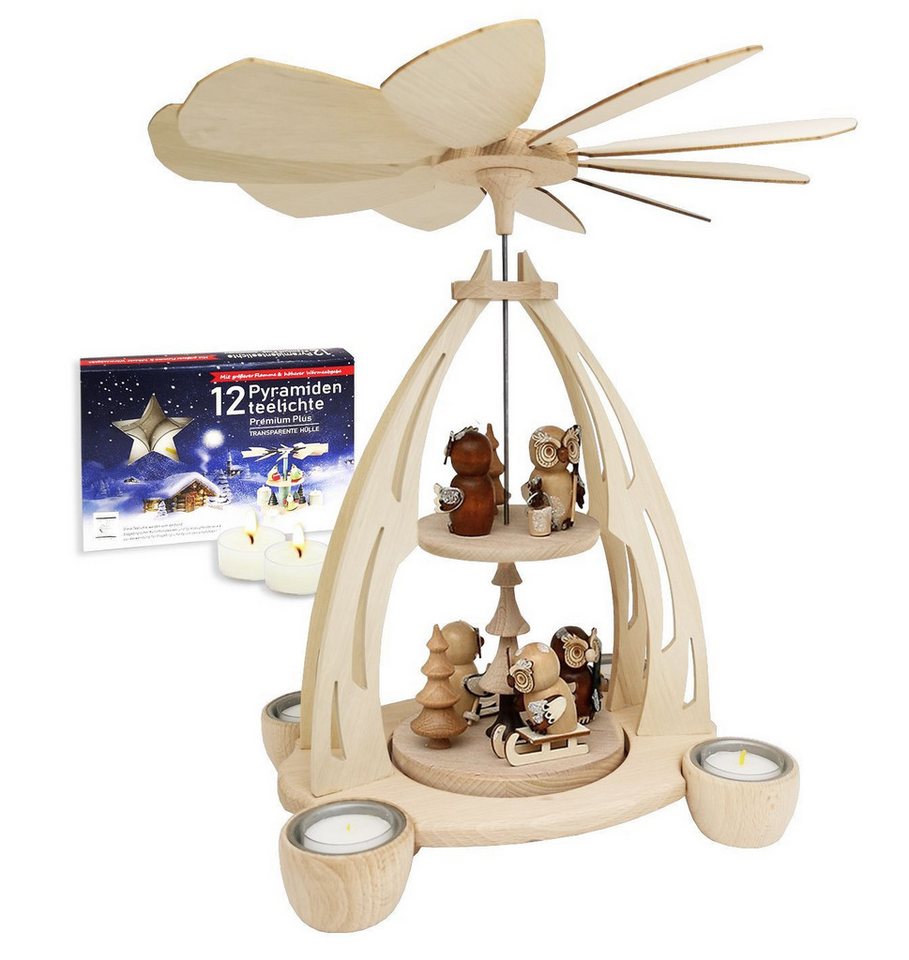 Dekoteam24 Weihnachtspyramide Holz-, Tisch-, Teelicht-, Weihnachts-, Pyramide - Eulenwald Dekoteam24 Weihnachtspyramide Holz-, Tisch-, Teelicht-, Weihnachts-, Pyramide - Eulenwald von Dekoteam24