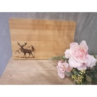 Holzschneidebrett Hirsch 1 von DekoundTrend