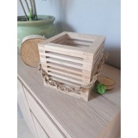 Klötzchen Windlicht Aus Eichenholz, Geschenk Für Frauen, Garten von DekoundTrend