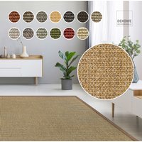 Dekowe Sisalteppich "Mara S2 mit Bordüre Spezial", rechteckig, 5 mm Höhe, 100% Sisal, auch als Läufer, Wohnzimmer von Dekowe