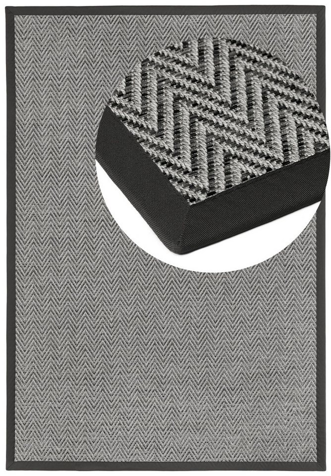 Dekowe Teppich BasicS2 Fischgrat, rechteckig, Höhe: 10 mm, Fischgrät Design, mit Bordüre, In- und Outdoor geeignet Dekowe Teppich BasicS2 Fischgrat, rechteckig, Höhe: 10 mm, Fischgrät Design, mit Bordüre, In- und Outdoor geeignet von Dekowe