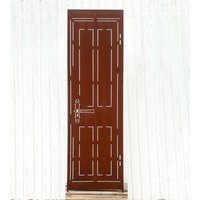 Edelrost Sichtschutz Tür Motiv 165x50cm Paravent Zum Stecken Haustür Gartentür Schild Gartenstecker Gartendeko Wetterfest Rost Metall von Dekowelt1111