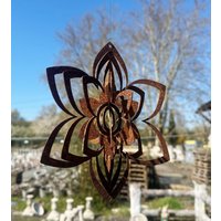 Edelrost Windspiel Blüte 22cm Rost Metall Hänger Spirale Blume Rostige Gartendeko Edelrost Windspiel Blüte 22cm Rost Metall Hänger Spirale Blume Rostige Gartendeko von Dekowelt1111