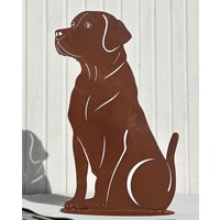 Gartenfigur Hund Labrador 70x47cm Auf Platte Edelrost Wetterfest Rost Metall Rostfigur Hundefigur Rostige Gartendeko Metalldeko Gartenfigur Hund Labrador 70x47cm Auf Platte Edelrost Wetterfest Rost Metall Rostfigur Hundefigur Rostige Gartendeko Metalldeko von Dekowelt1111
