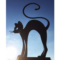 Gartenfigur Katze Mit Buckel 51x32cm Auf Platte Edelrost Wetterfest Rost Metall Rostfigur Rostige Gartendeko Landhaus Deko Vintage Gartenfigur Katze Mit Buckel 51x32cm Auf Platte Edelrost Wetterfest Rost Metall Rostfigur Rostige Gartendeko Landhaus Deko Vintage von Dekowelt1111