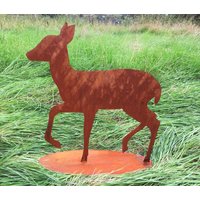 Gehendes Reh 56x54cm Auf Platte Edelrost Rost Metall Rostfigur Rehe Gartenfigur Weihnachtsdeko Rostige Gartendeko Vintage Landhaus Deko Gehendes Reh 56x54cm Auf Platte Edelrost Rost Metall Rostfigur Rehe Gartenfigur Weihnachtsdeko Rostige Gartendeko Vintage Landhaus Deko von Dekowelt1111