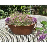 Wanne Zum Bepflanzen 23x53cm Edelrost Rost Pflanzwanne Blumentopf Windlicht Gartendeko Rostige Deko Trog Pflanztrog Wetterfest Metalldeko von Dekowelt1111