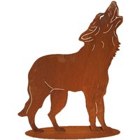 Wolf Heulend 41x35cm Auf Platte Edelrost Rost Metall Rostfigur Fuchs Jagd Tier Herbstdekoration Rostige Gartendeko Vintage Landhaus Deko Wolf Heulend 41x35cm Auf Platte Edelrost Rost Metall Rostfigur Fuchs Jagd Tier Herbstdekoration Rostige Gartendeko Vintage Landhaus Deko von Dekowelt1111