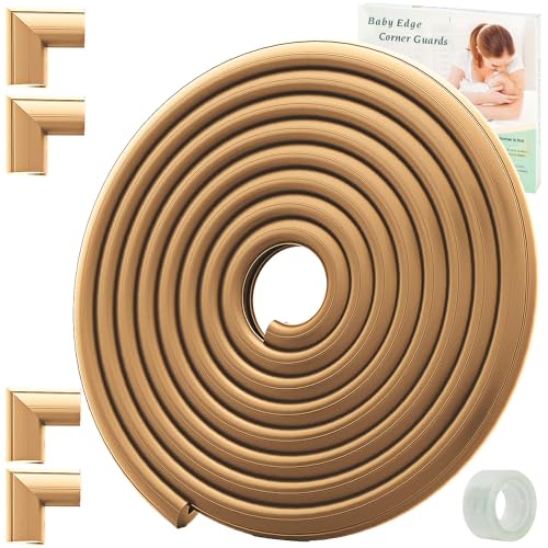 Dekukar Kantenschutz Baby Proofing (Große 2.3m/7.5ft + Kante 4 Eckenschützer), Schwerlast Soft NBR Schaum Möbel Kamin Tische Sicherheit Stoßstange Schutz Guards (vorgeklebt, einfache Installation) von Dekukar