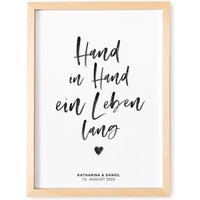 Hand in Ein Leben Lang Poster Hochzeitsgeschenk Personalisiertes Geschenk Zum Hochzeitstag Hand in Ein Leben Lang Poster Hochzeitsgeschenk Personalisiertes Geschenk Zum Hochzeitstag von DelMaDE