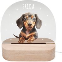 Nachtlicht Personalisiert Für Kinder & Baby Dackel Babyzimmer Deko Kinderzimmer Nachtlampe Mädchen Jungen Inkl. Holzfuß Und Netzteil Nachtlicht Personalisiert Für Kinder & Baby Dackel Babyzimmer Deko Kinderzimmer Nachtlampe Mädchen Jungen Inkl. Holzfuß Und Netzteil von DelMaDE