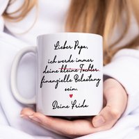 Papa Tochter Geschenk Tasse "Ich Werde Immer Eine Finanzielle Belastung Sein" Personalisiert Mit Spruch Vatertagsgeschenk Vater von DelMaDE