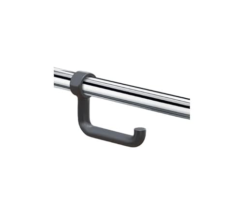 Delabie Toilettenpapierhalter mit Rollen, für Haltegriffe, Durchmesser 32 bis 34 mm, Grau von Delabie