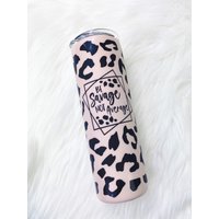 Matte Be Savage Nicht Durchschnitt Becher | Individuelles Geschenk Geschenke Zum Geburtstag Für Sie Geparden Print Leopard von JennyLovesGlitterLLC