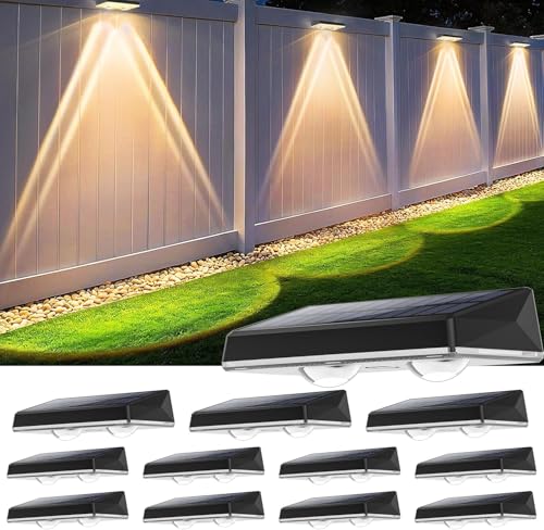 Delaiglow Solarlampen für außen wand, Solar Wandleuchte aussen, solarwandleuchten außen 3 Beleuchtungsmodi LED aussenleuchte solar IP67 Wasserdicht außenbeleuchtung solar für Zaun Garten Terrasse 12er Delaiglow Solarlampen für außen wand, Solar Wandleuchte aussen, solarwandleuchten außen 3 Beleuchtungsmodi LED aussenleuchte solar IP67 Wasserdicht außenbeleuchtung solar für Zaun Garten Terrasse 12er von Delaiglow