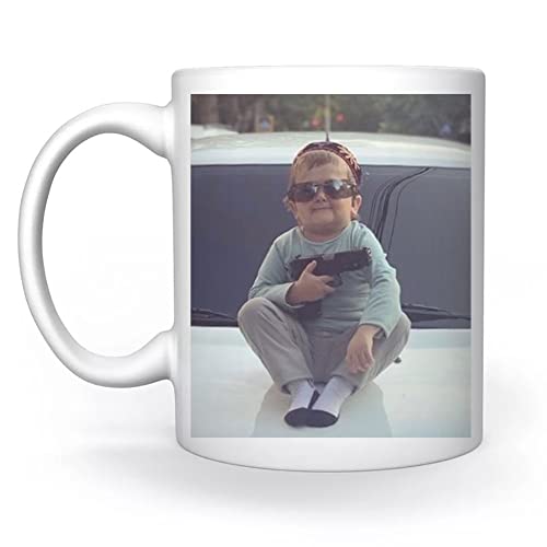 Hasbulla Fighter Weiß Tassen White Mug Cup von Delavi