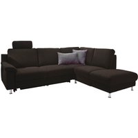 3C Carina Ecksofa "Korfu L-Form", incl.- 1 Kopfstütze, wahlweise mit Schlafunktion und Stauraum von 3c Carina