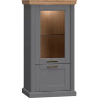 Home affaire Vitrine "Tara", (H/B/T): 132/66/48cm), lackiert mit wasserbasiertem UV-Lack, Soft-Close-Funktion von home affaire