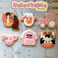 Bauernhof, Scheune Und Traktor Cookie Cutter Set Oder Individuell von DelectableDesignsCCs