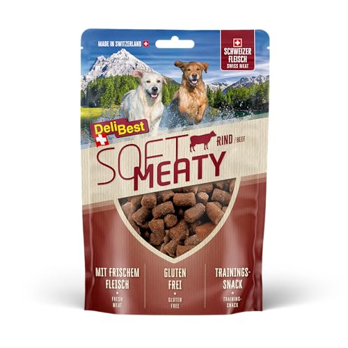 DeliBest Soft Meatys aus Rindfleisch I Hundesnacks getreidefrei I gesunder Hundesnack I Trainings Leckerli I Leckerli Hund I Hunde Snack mit hohem Fleischanteil I 150 g DeliBest Soft Meatys aus Rindfleisch I Hundesnacks getreidefrei I gesunder Hundesnack I Trainings Leckerli I Leckerli Hund I Hunde Snack mit hohem Fleischanteil I 150 g von DeliBest