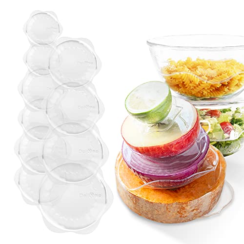 DeliOne Silicone Stretch Lids , 10pcs set, clear von DeliOne