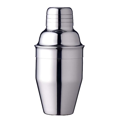 Delidge Kleiner Cocktail-Shaker, Mini-Martini-Shaker mit Sieb und Deckel, Edelstahl, 250 ml von Delidge