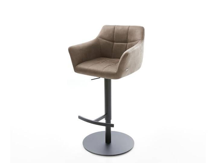 Barstuhl Yulo-Flex Vintage Taupe Drehfuß höhenverstellbar Metall, Barstühle Barstuhl Yulo-Flex Vintage Taupe Drehfuß höhenverstellbar Metall, Barstühle von Delife