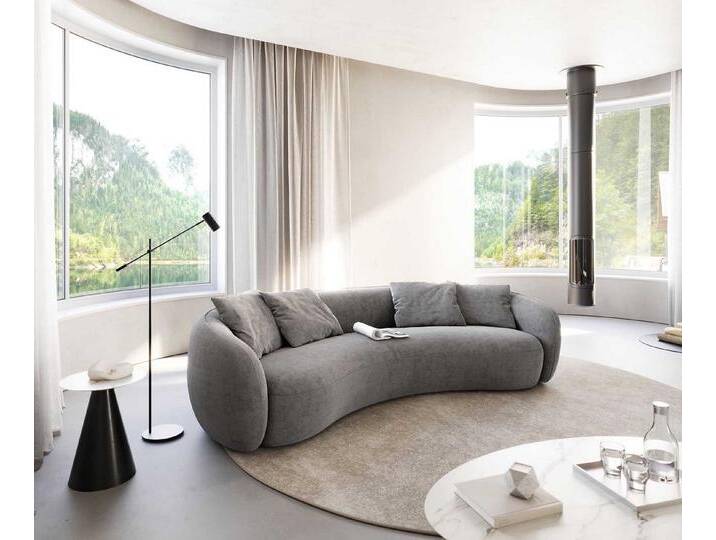 DELIFE 3-Sitzer Larna, Mikrofaser Grau 260x120 cm 3-Sitzer, grau, Grau DELIFE 3-Sitzer Larna, Mikrofaser Grau 260x120 cm 3-Sitzer, grau, Grau von Delife