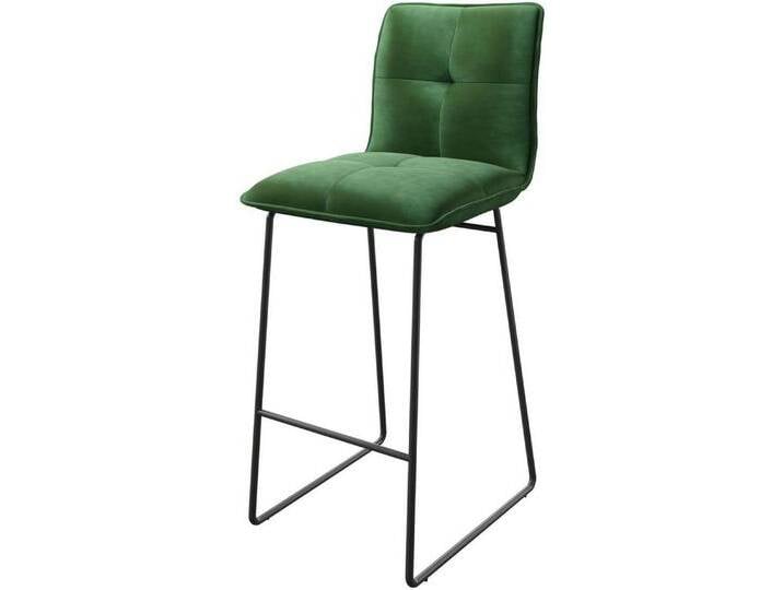 DELIFE Barhocker Maddy-Flex, Kufengestell Metall Samt Grün, grün, Kufengestell Metall DELIFE Barhocker Maddy-Flex, Kufengestell Metall Samt Grün, grün, Kufengestell Metall von Delife