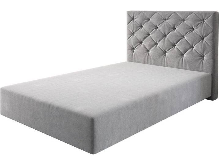 DELIFE Bettgestell Dream-Great, Mikrofaser Grau 120x200 cm Bettgestell, grau von Delife