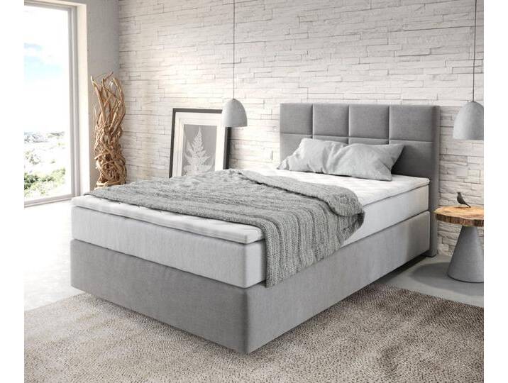 DELIFE Boxspringbett Dream-Fine, Mikrofaser Grau 120x200 cm mit TFK Matratze und Visco Topper, grau, Mikrofaserstoff, wendbare Taschen-Federkernmatratze DELIFE Boxspringbett Dream-Fine, Mikrofaser Grau 120x200 cm mit TFK Matratze und Visco Topper, grau, Mikrofaserstoff, wendbare Taschen-Federkernmatratze von Delife