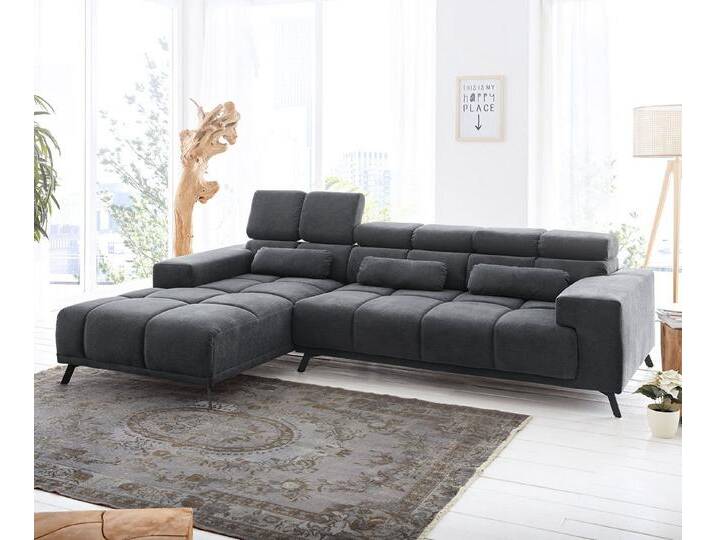 DELIFE Ecksofa Ordino, Mikrofaser Schwarz 285x200 Ottomane links Relaxfunktion Ecksofa, schwarz, Schwarz DELIFE Ecksofa Ordino, Mikrofaser Schwarz 285x200 Ottomane links Relaxfunktion Ecksofa, schwarz, Schwarz von Delife
