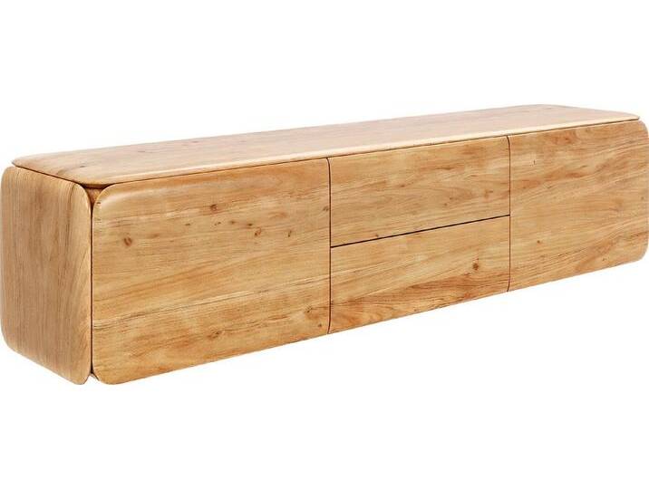 DELIFE Lowboard Shavani, Akazie Natur 175 cm 2 Türen 2 Schubladen schwebend, beige, Gestell: Wandbefestigung 2er Set Metall DELIFE Lowboard Shavani, Akazie Natur 175 cm 2 Türen 2 Schubladen schwebend, beige, Gestell: Wandbefestigung 2er Set Metall von Delife