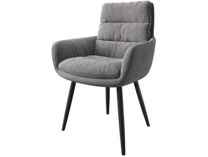 DELIFE Polsterstuhl Abelia-Flex, mit Armlehnen 4-Fuß konisch Schwarz Struktur Hellgrau, grau, Strukturstoff , Metall, Gestell konisch, Hellgrau DELIFE Polsterstuhl Abelia-Flex, mit Armlehnen 4-Fuß konisch Schwarz Struktur Hellgrau, grau, Strukturstoff , Metall, Gestell konisch, Hellgrau von Delife