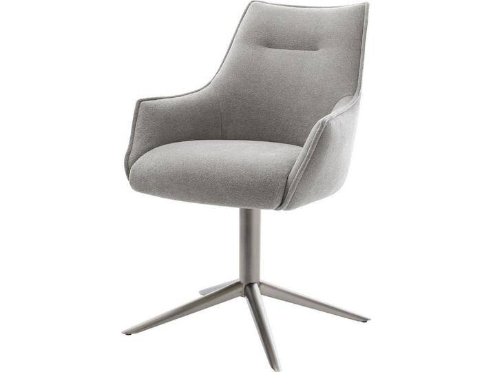 DELIFE Polsterstuhl Alja-Flex, mit Armlehnen Fußkreuz Graphit Strukturstoff Soft Grau 360° drehbar Wi, grau, Strukturstoff Soft , Edelstahl gebürstet DELIFE Polsterstuhl Alja-Flex, mit Armlehnen Fußkreuz Graphit Strukturstoff Soft Grau 360° drehbar Wi, grau, Strukturstoff Soft , Edelstahl gebürstet von Delife