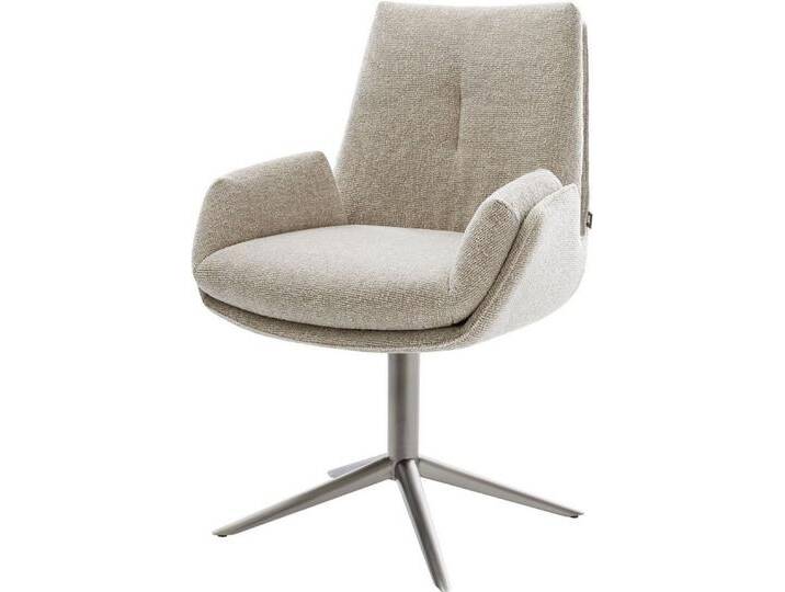 DELIFE Polsterstuhl Clea-Flex, Fußkreuz Graphit Webstoff Soft Beige 360° drehbar Wippfunktion, beige weiß, Webstoff Soft , Edelstahl gebürstet DELIFE Polsterstuhl Clea-Flex, Fußkreuz Graphit Webstoff Soft Beige 360° drehbar Wippfunktion, beige weiß, Webstoff Soft , Edelstahl gebürstet von Delife