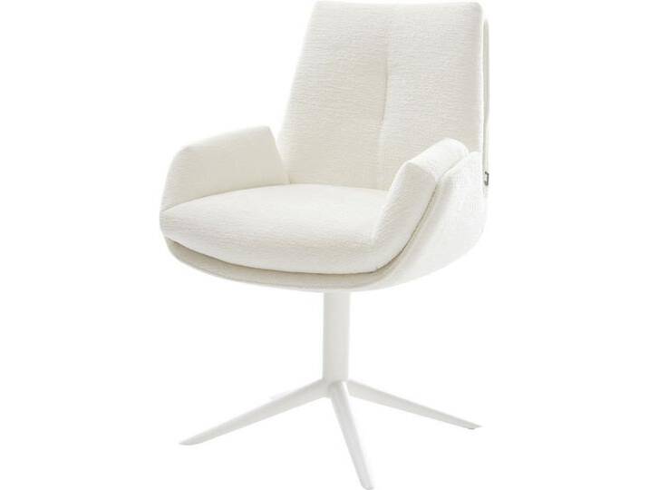 DELIFE Polsterstuhl Clea-Flex, Fußkreuz Weiß Bouclé Soft Beige 360° drehbar Wippfunktion, beige weiß, Bouclé Soft , Metall, Fußkreuz Wippfunktion DELIFE Polsterstuhl Clea-Flex, Fußkreuz Weiß Bouclé Soft Beige 360° drehbar Wippfunktion, beige weiß, Bouclé Soft , Metall, Fußkreuz Wippfunktion von Delife