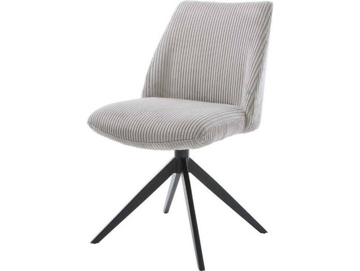 DELIFE Polsterstuhl Elso-Flex, Kreuzgestell breit Schwarz Cord Silbergrau 360° drehbar Wippfunktion T, grau silberfarben, Cord , Metall DELIFE Polsterstuhl Elso-Flex, Kreuzgestell breit Schwarz Cord Silbergrau 360° drehbar Wippfunktion T, grau silberfarben, Cord , Metall von Delife