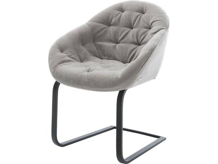 DELIFE Polsterstuhl Gaio-Flex, Freischwinger flach Schwarz Strukturstoff Soft Grau, grau, Strukturstoff Soft , Metall, Freischwinger flach DELIFE Polsterstuhl Gaio-Flex, Freischwinger flach Schwarz Strukturstoff Soft Grau, grau, Strukturstoff Soft , Metall, Freischwinger flach von Delife