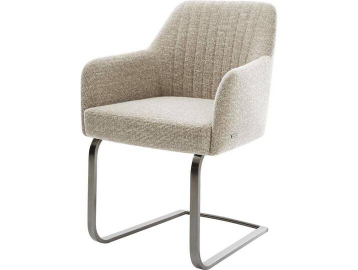 DELIFE Polsterstuhl Greg-Flex, Freischwinger flach Graphit Webstoff Soft Beige Taschenfederkern, beige weiß, Webstoff Soft , Edelstahl gebürstet DELIFE Polsterstuhl Greg-Flex, Freischwinger flach Graphit Webstoff Soft Beige Taschenfederkern, beige weiß, Webstoff Soft , Edelstahl gebürstet von Delife