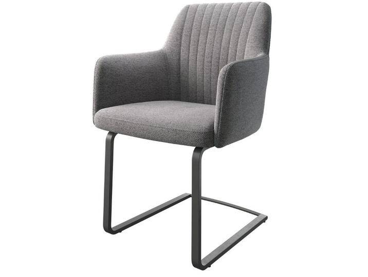 DELIFE Polsterstuhl Greg-Flex, Freischwinger flach Schwarz Strukturstoff Hellgrau, grau, Strukturstoff , Metall, Freischwinger flach, Hellgrau DELIFE Polsterstuhl Greg-Flex, Freischwinger flach Schwarz Strukturstoff Hellgrau, grau, Strukturstoff , Metall, Freischwinger flach, Hellgrau von Delife