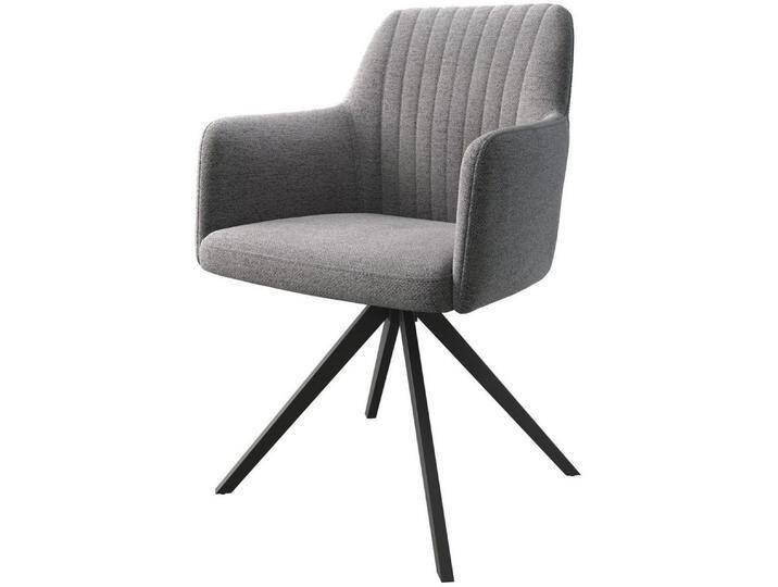 DELIFE Polsterstuhl Greg-Flex, Kreuzgestell kantig Schwarz Struktur Hellgrau 180° drehbar, grau, Strukturstoff , Metall, Kreuzgestell kantig, Hellgrau DELIFE Polsterstuhl Greg-Flex, Kreuzgestell kantig Schwarz Struktur Hellgrau 180° drehbar, grau, Strukturstoff , Metall, Kreuzgestell kantig, Hellgrau von Delife