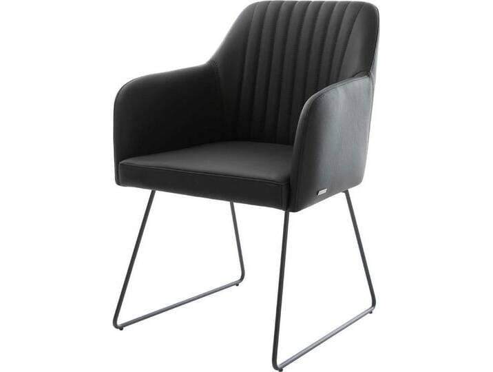 DELIFE Polsterstuhl Greg-Flex, Kufengestell Schwarz Echt-Leder Schwarz Taschenfederkern, schwarz, Echt Leder , Metall, Kufengestell DELIFE Polsterstuhl Greg-Flex, Kufengestell Schwarz Echt-Leder Schwarz Taschenfederkern, schwarz, Echt Leder , Metall, Kufengestell von Delife