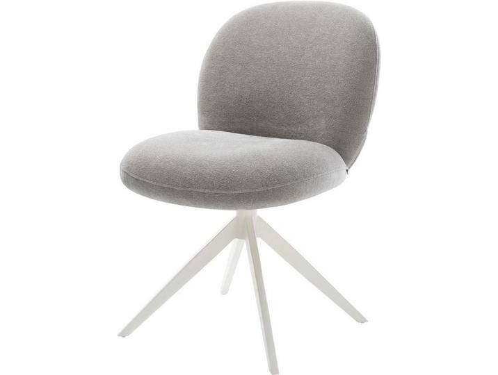 DELIFE Polsterstuhl Nube-Flex, Kreuzgestell breit Weiß Strukturstoff Soft Grau 360° drehbar Wippfunkt, grau, Strukturstoff Soft , Metall DELIFE Polsterstuhl Nube-Flex, Kreuzgestell breit Weiß Strukturstoff Soft Grau 360° drehbar Wippfunkt, grau, Strukturstoff Soft , Metall von Delife