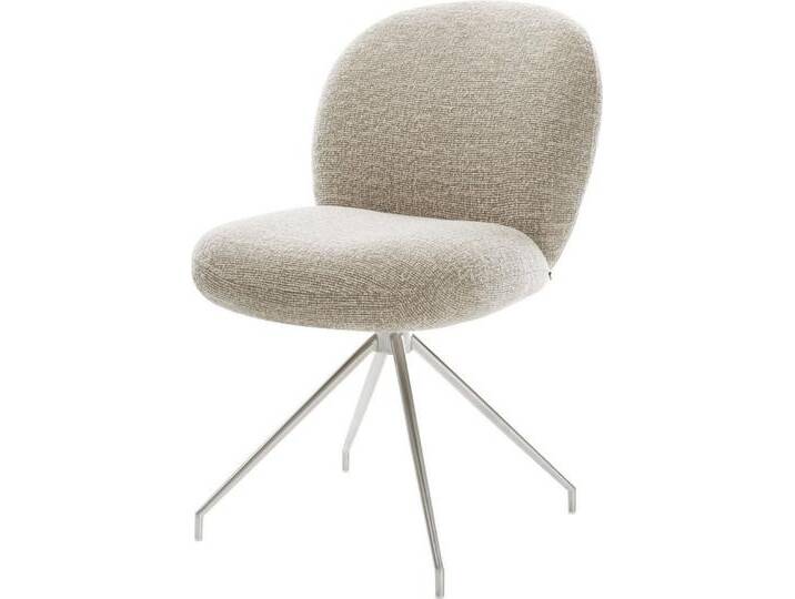 DELIFE Polsterstuhl Nube-Flex, Kreuzgestell konisch Edelstahl Webstoff Soft Beige Taschenfederkern, beige weiß, Webstoff Soft , Edelstahl gebürstet DELIFE Polsterstuhl Nube-Flex, Kreuzgestell konisch Edelstahl Webstoff Soft Beige Taschenfederkern, beige weiß, Webstoff Soft , Edelstahl gebürstet von Delife