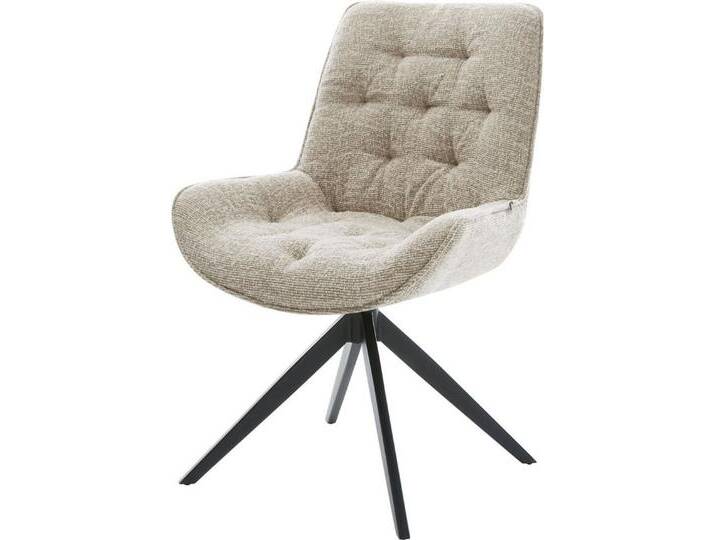 DELIFE Polsterstuhl Taimi-Flex, Kreuzgestell breit Schwarz Webstoff Soft Beige 360° drehbar Wippfunkti, beige weiß, Webstoff Soft , Metall DELIFE Polsterstuhl Taimi-Flex, Kreuzgestell breit Schwarz Webstoff Soft Beige 360° drehbar Wippfunkti, beige weiß, Webstoff Soft , Metall von Delife