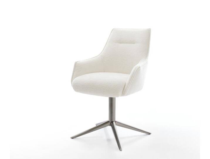 Drehstuhl Alja-Flex mit Armlehnen Bouclé Soft Beige Fußkreuz Graphit 360° drehbar Wippfunktion Taschenfederkern, Esszimmerstühle Drehstuhl Alja-Flex mit Armlehnen Bouclé Soft Beige Fußkreuz Graphit 360° drehbar Wippfunktion Taschenfederkern, Esszimmerstühle von Delife