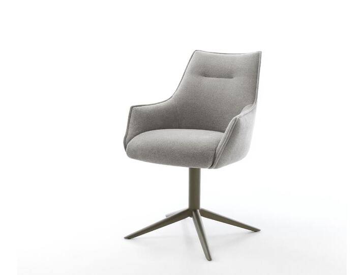 Drehstuhl Alja-Flex mit Armlehnen Strukturstoff Soft Grau Fußkreuz Effektfinish Titan 360° drehbar Wippfunktion Taschenfederkern, Esszimmerstühle Drehstuhl Alja-Flex mit Armlehnen Strukturstoff Soft Grau Fußkreuz Effektfinish Titan 360° drehbar Wippfunktion Taschenfederkern, Esszimmerstühle von Delife