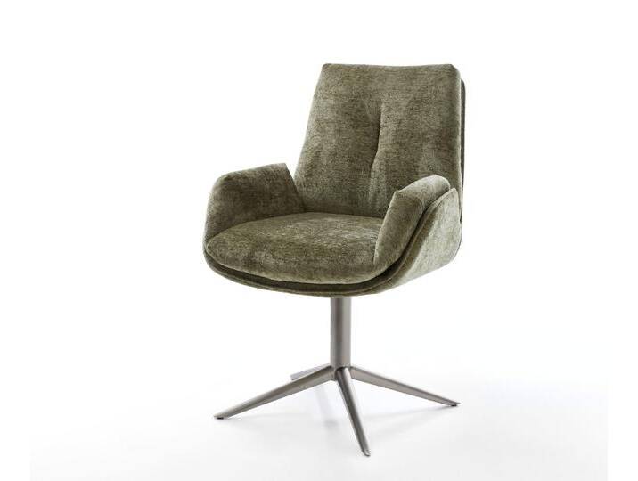 Drehstuhl Clea-Flex Chenille Olive Fußkreuz Graphit 360° drehbar Wippfunktion, Esszimmerstühle Drehstuhl Clea-Flex Chenille Olive Fußkreuz Graphit 360° drehbar Wippfunktion, Esszimmerstühle von Delife